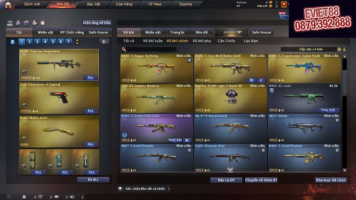 shop acc cf uy tin gia re